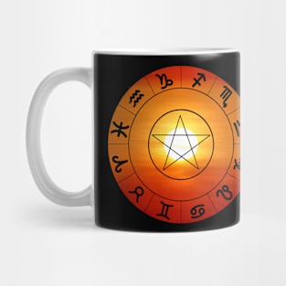 Sun and Zodiac sign - graphic Mug